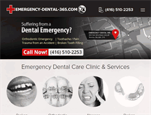 Tablet Screenshot of emergency-dental-365.com